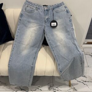 White Fox Boutique Light Blue Relaxed Jeans